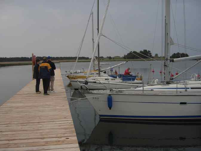 Im gesperrten Hafen wenig los