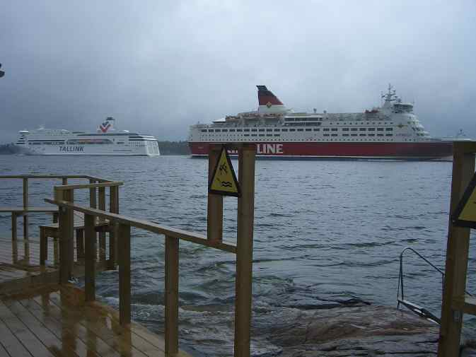 Hochhaustreffen vor der Sauna
