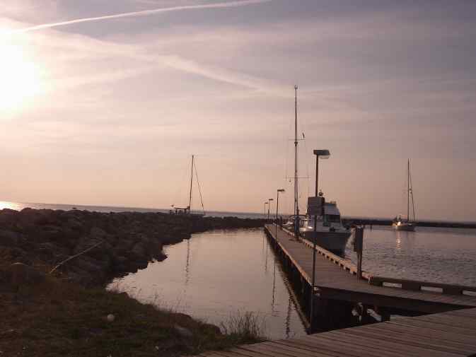 Rueckfahrt, Gedser Yachthafen