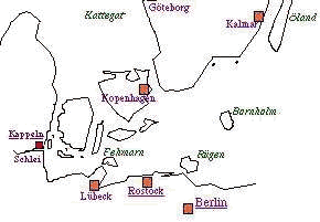 Landkarte  Bornhol-Schlei